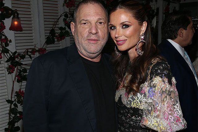Harvey Weinstein and wife Georgina Chapman at Socialista in 2016